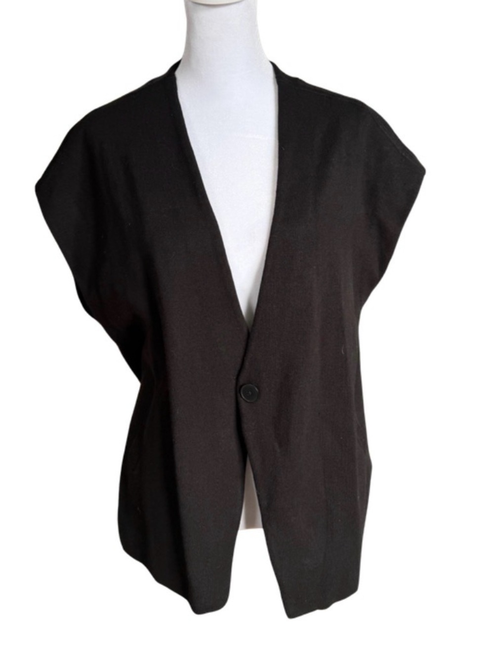 Maeve Anthropologie Black Knit Vest Top